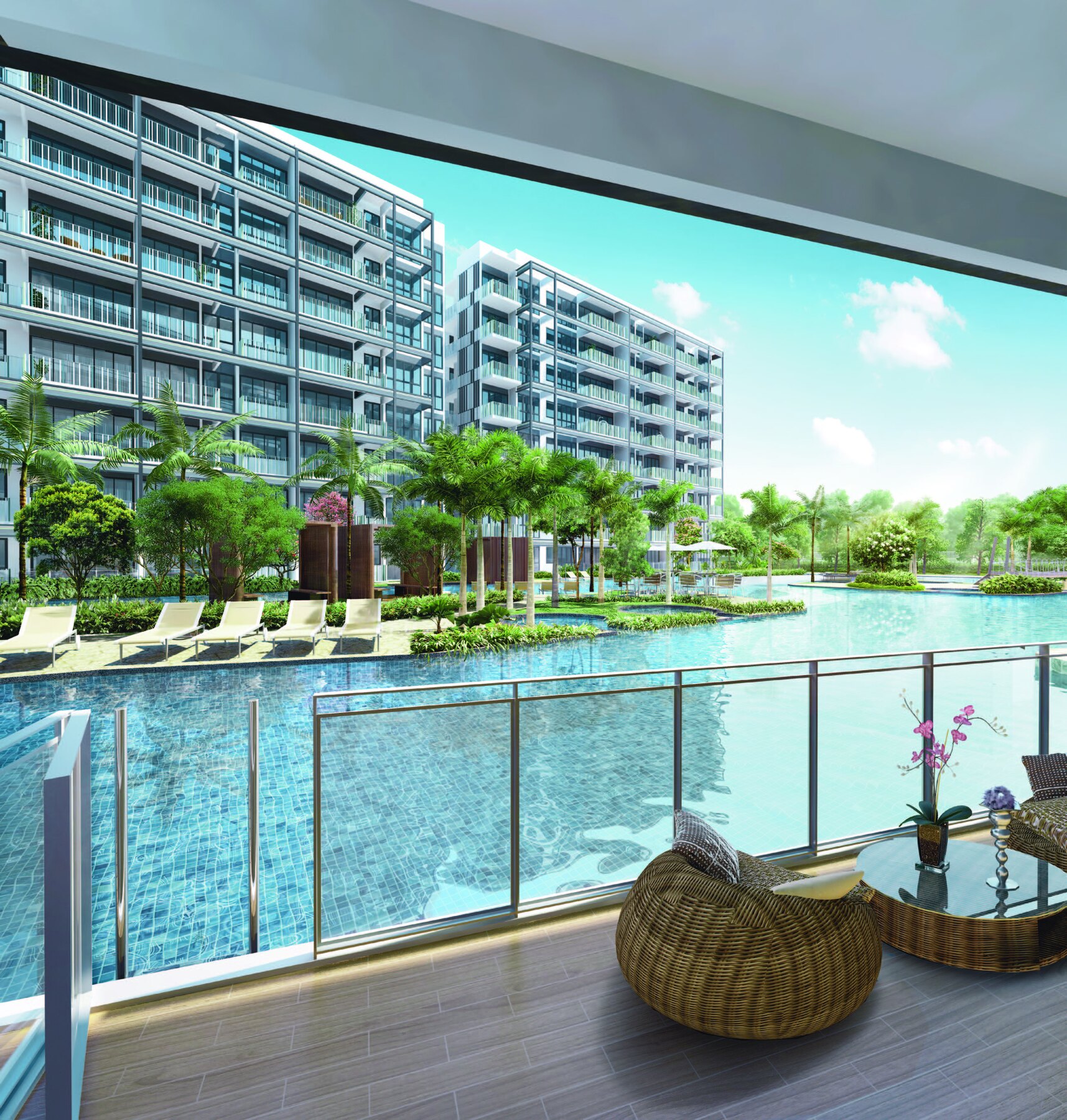 View from a balcony (artist’s impression)