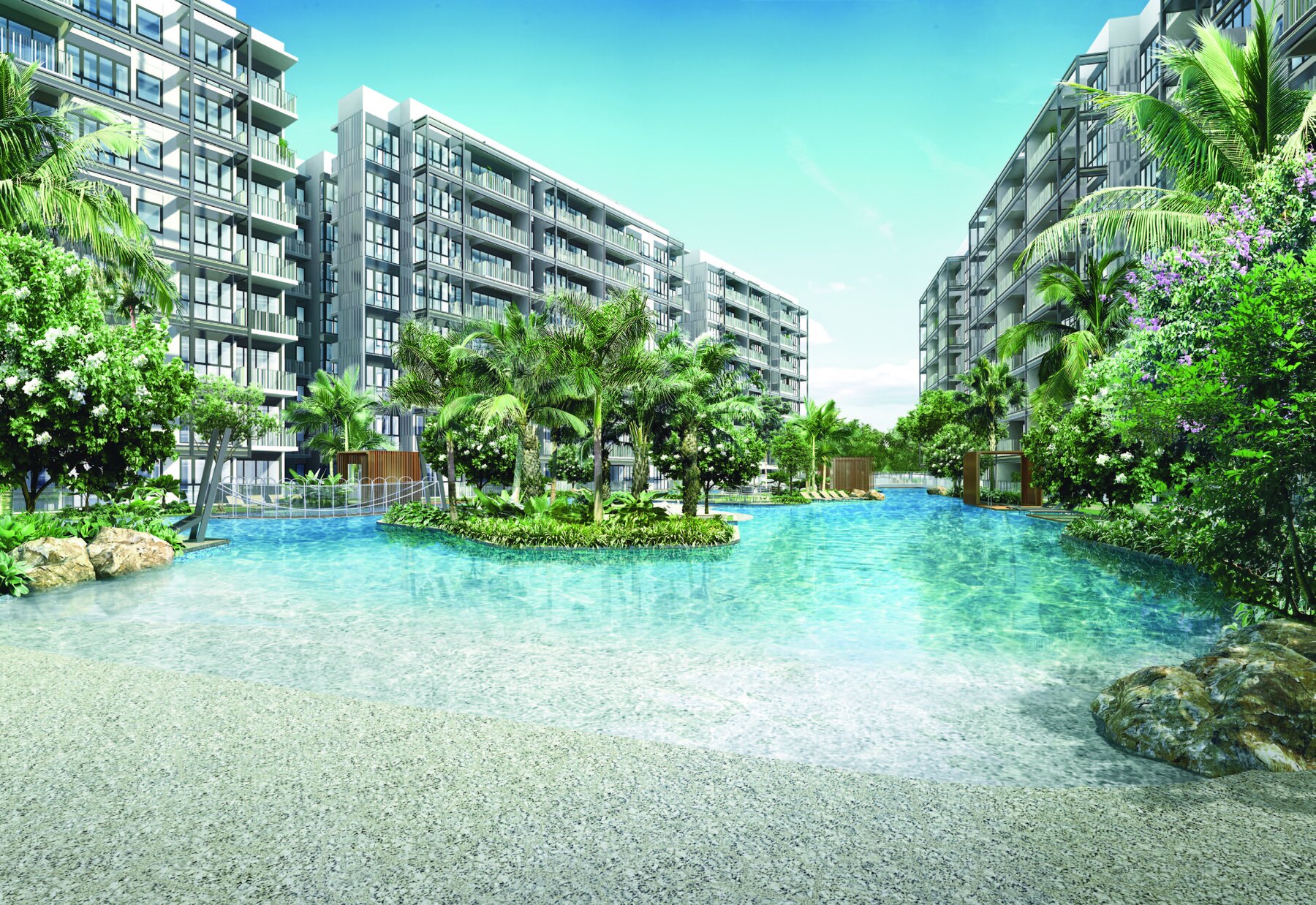 Swimming bay and beach (artist’s impression)