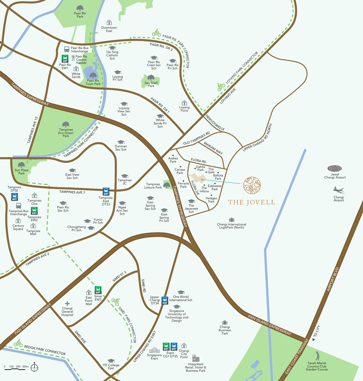 The Jovell location map